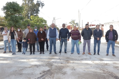 Con fondos propios se inaugur&oacute; pavimentaci&oacute;n de calle tabacal en el Barrio Santa B&aacute;rbara
