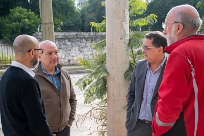 Lisandro Aguiar y Ramiro Tejeda  inspeccionaron el avance de las obras de repavimentaci&oacute;n de Avenida Bolivia