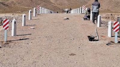 Obras de puente sobre r&iacute;o Las Burras, en &uacute;ltimos trabajos