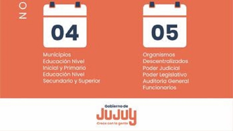 El s&aacute;bado 1&deg; de noviembre inicia el cronograma de pagos a agentes estatales