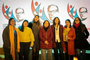 Leila Chaher participó como oradora de la Cumbre Internacional por la Democracia y los Derechos Humanos en Chile