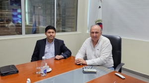 Reuni&oacute;n de trabajo por obras de agua y cloacas en Monterrico