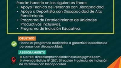 Convocatoria de Inscripciones a los Programas del FONADIS