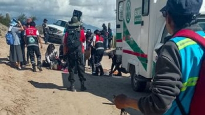 Profesionales del Hospital de Humahuaca y del SAME asistieron exitosamente a peregrino