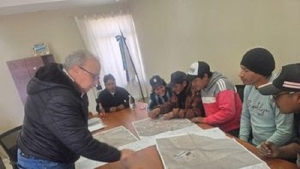 Inicio de obra de cloaca en Olaroz Chico
