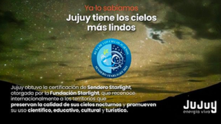 Jujuy obtuvo la certificaci&oacute;n internacional Sendero Starlight 2025