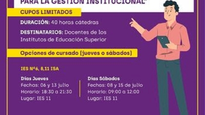 Invitan a docentes de nivel Superior a inscribirse a la capacitaci&oacute;n "A Rodar por Jujuy Coordenadas para la gesti&oacute;n institucional"