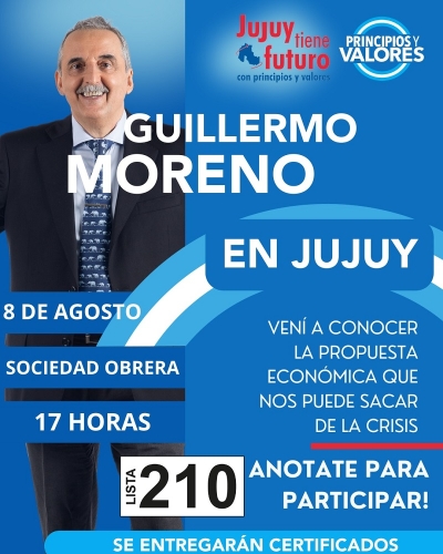 Guillermo Moreno estar&aacute; en nuestra provincia el pr&oacute;ximo martes 8 de agosto