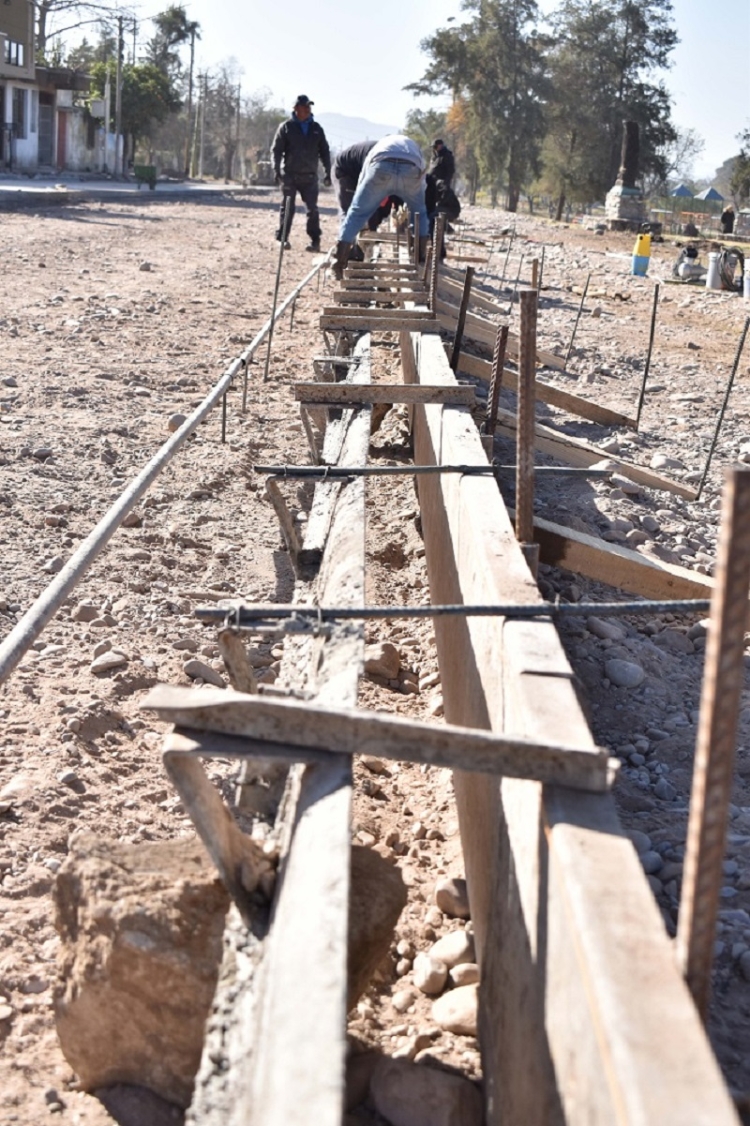 Palpal&aacute;: contin&uacute;an las obras de mejora en calle &aacute;frica del barrio 9 de julio