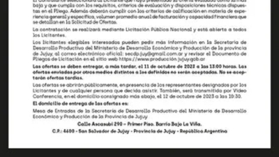 GIRSAR: prorroga para licitaci&oacute;n