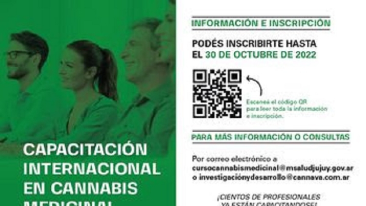 Extienden fecha de inscripci&oacute;n a la capacitaci&oacute;n en cannabis medicinal