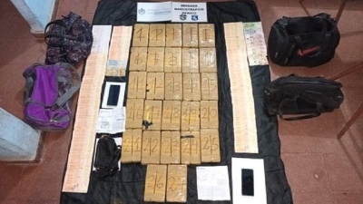 Policía secuestró clorhidrato de cocaina en Perico