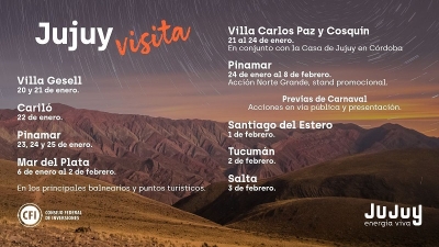 Enero, intensa actividad promocional realizar&aacute; Jujuy