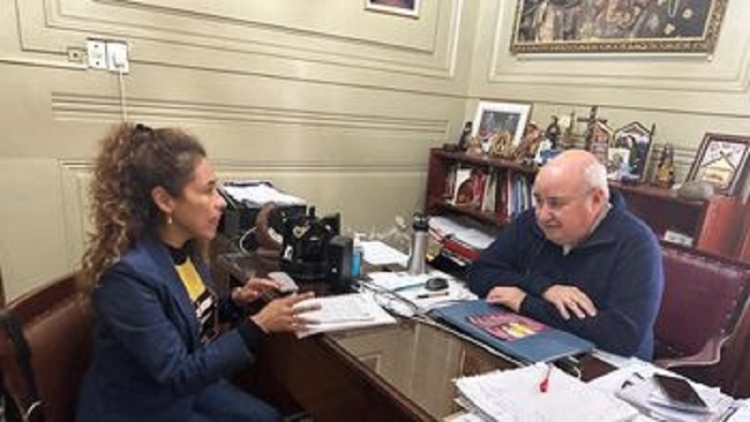 Reuni&oacute;n institucional con el Obispo de Jujuy