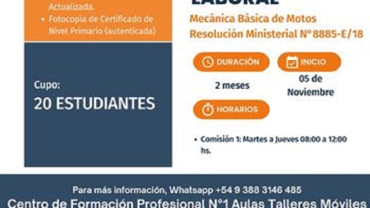 Abren inscripciones para las Aulas Talleres M&oacute;viles con nueva oferta acad&eacute;mica