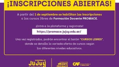 Habilitan inscripci&oacute;n a cursos gratuitos y con puntaje para toda la docencia de la provincia