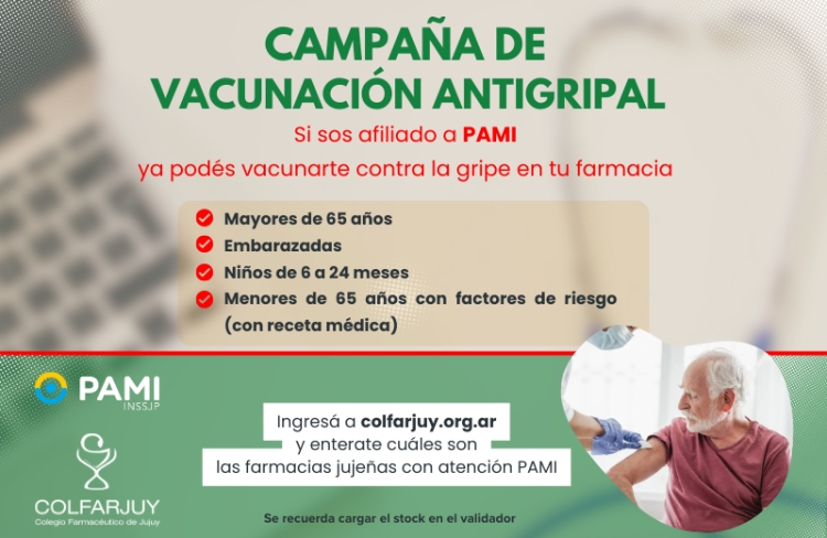 Campa&ntilde;a de vacunaci&oacute;n antigripal 2025: Mir&aacute; cu&aacute;les son las farmacias habilitadas en Jujuy