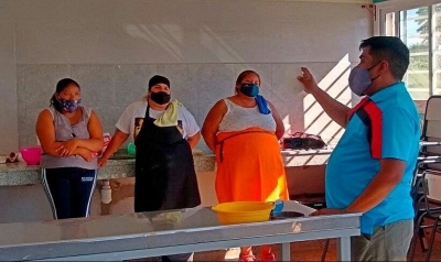 Activa participaci&oacute;n en el "Taller de Panaderia" en Fraile Pintado