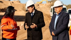 Sadir visit&oacute; las obras reactivadas de la Ruta 34
