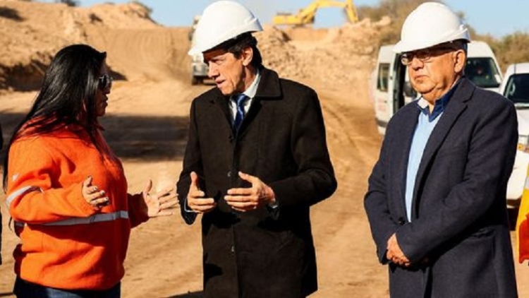 Sadir visit&oacute; las obras reactivadas de la Ruta 34