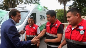 Sadir: "Seguimos reforzando el trabajo del SAME en toda la provincia"