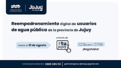 Reempadronamiento digital de uso de agua p&uacute;blica: La participaci&oacute;n de todos los usuarios es clave