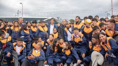 Sadir despidi&oacute; a los embajadores juje&ntilde;os en los Juegos Nacionales Evita