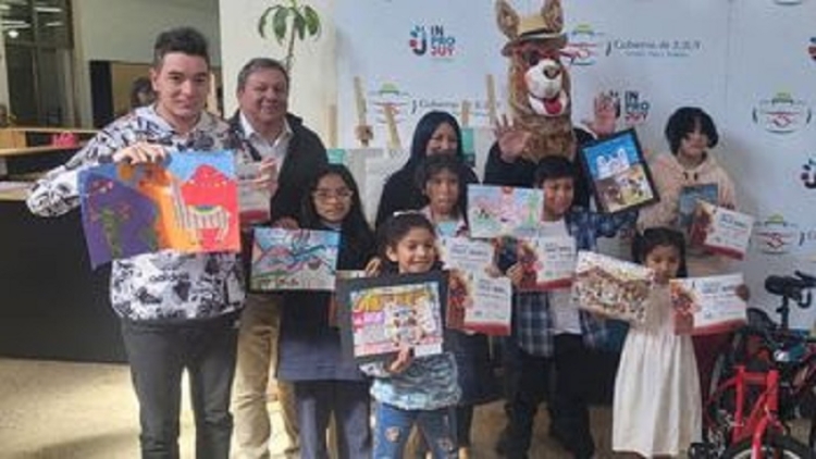 Exitoso concurso de dibujo infantil "Dibujando la llama de INPROJUY"