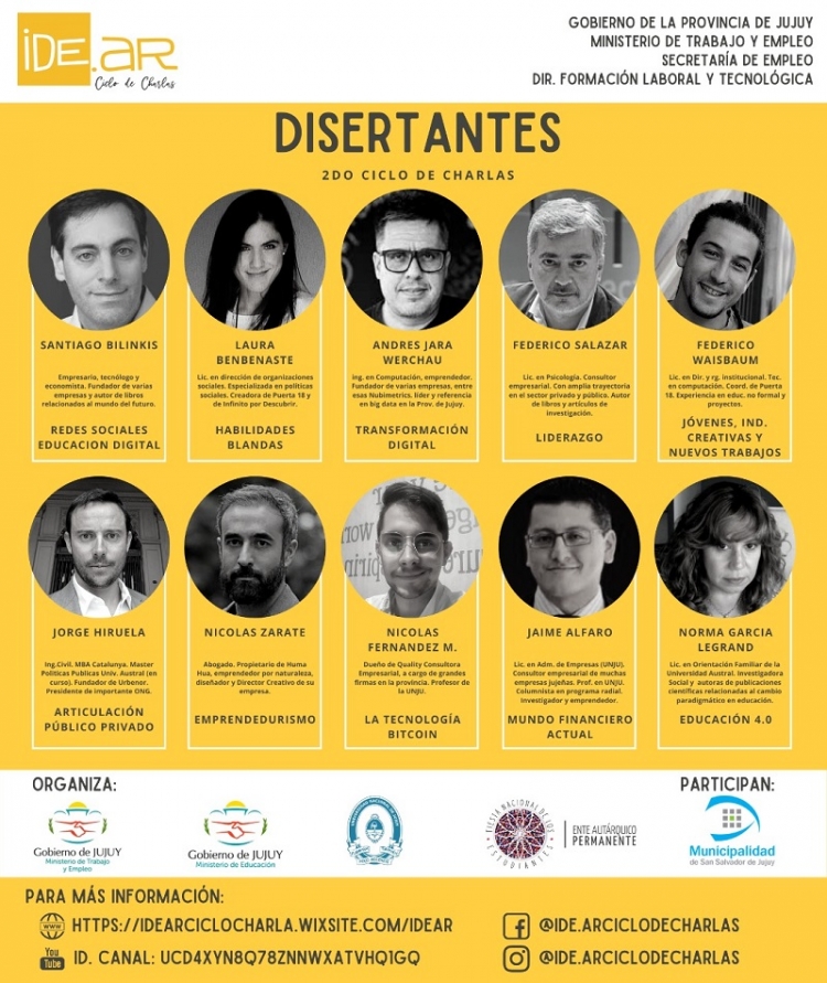 Ciclo de Charlas Virtuales sobre trabajo y tecnolog&iacute;a