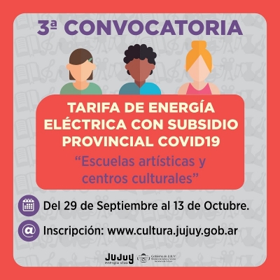 Subsidio para espacios culturales, artistas y artesanos