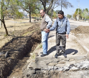 El intendente Rivarola supervis&oacute; el avance de obras en la avenida Juan Jos&eacute; Paso