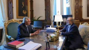 Alberto Fern&aacute;ndez analiz&oacute; con Arg&uuml;ello la agenda tem&aacute;tica del pr&oacute;ximo G20