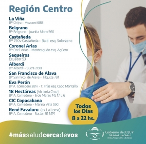 Se implementaron guardias m&eacute;dicas de 14 horas en los nodos