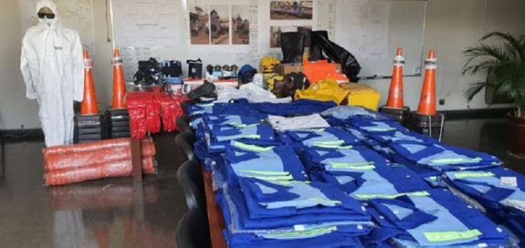 Entrega de indumentaria y equipamiento de seguridad para el personal operativo y de log&iacute;stica de Agua Potable