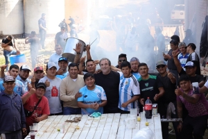 Bernis y Neyra compartieron un encuentro con trabajadores de la UOCRA y sindicatos de la regi&oacute;n