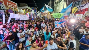 Marco multitudinario de compa&ntilde;eros y correligionarios en el lanzamiento de los candidatos de Perico