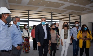 Morales verific&oacute; avances de la obra para el Secundario N&deg; 48 de Alto Comedero