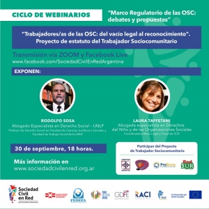 Nuevo ciclo de webinario gratuito para las organizaciones de la sociedad civil