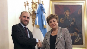 La directora del FMI: &ldquo;Nuestro objetivo com&uacute;n es ver que la Argentina se recupere&rdquo;