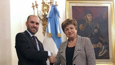 La directora del FMI: &ldquo;Nuestro objetivo com&uacute;n es ver que la Argentina se recupere&rdquo;
