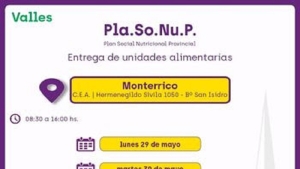 Entrega de unidades alimentarias en Monterrico