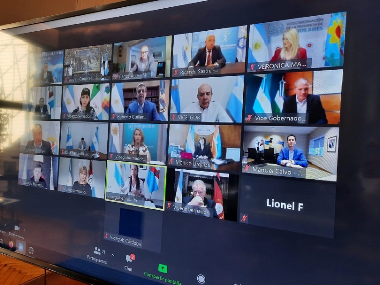 Haquim ponder&oacute; la creaci&oacute;n del foro de vicegobernadores y la continuidad del parlamento del NOA en pandemia