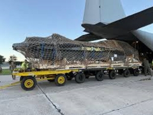 Lleg&oacute; el fuselaje del primer avi&oacute;n F-16 para la Fuerza A&eacute;rea Argentina