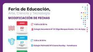 Cambios de fecha en la Feria de Ciencias