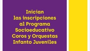 Inicio de inscripciones al programa Coros y Orquestas Infanto Juveniles