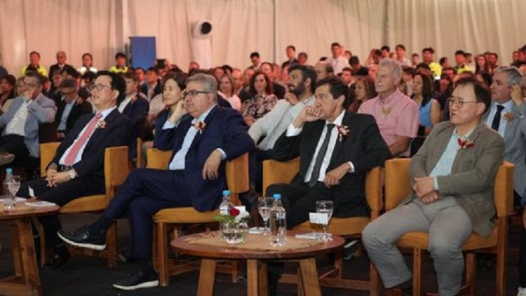 Sadir particip&oacute; de la inauguraci&oacute;n del complejo industrial lit&iacute;fero de Posco