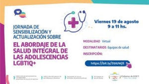 Invitan a la actualizaci&oacute;n en Abordaje de Salud de Adolescencias LGBTIQ+