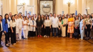 Odont&oacute;logos de Jujuy homenajearon a la Bandera de la Libertad Civil