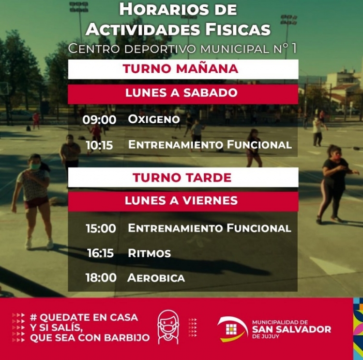 Actividades en el centro deportivo n&deg; 1