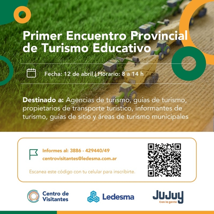 El Centro de Visitantes Ledesma invita al 1er Encuentro de Turismo Educativo